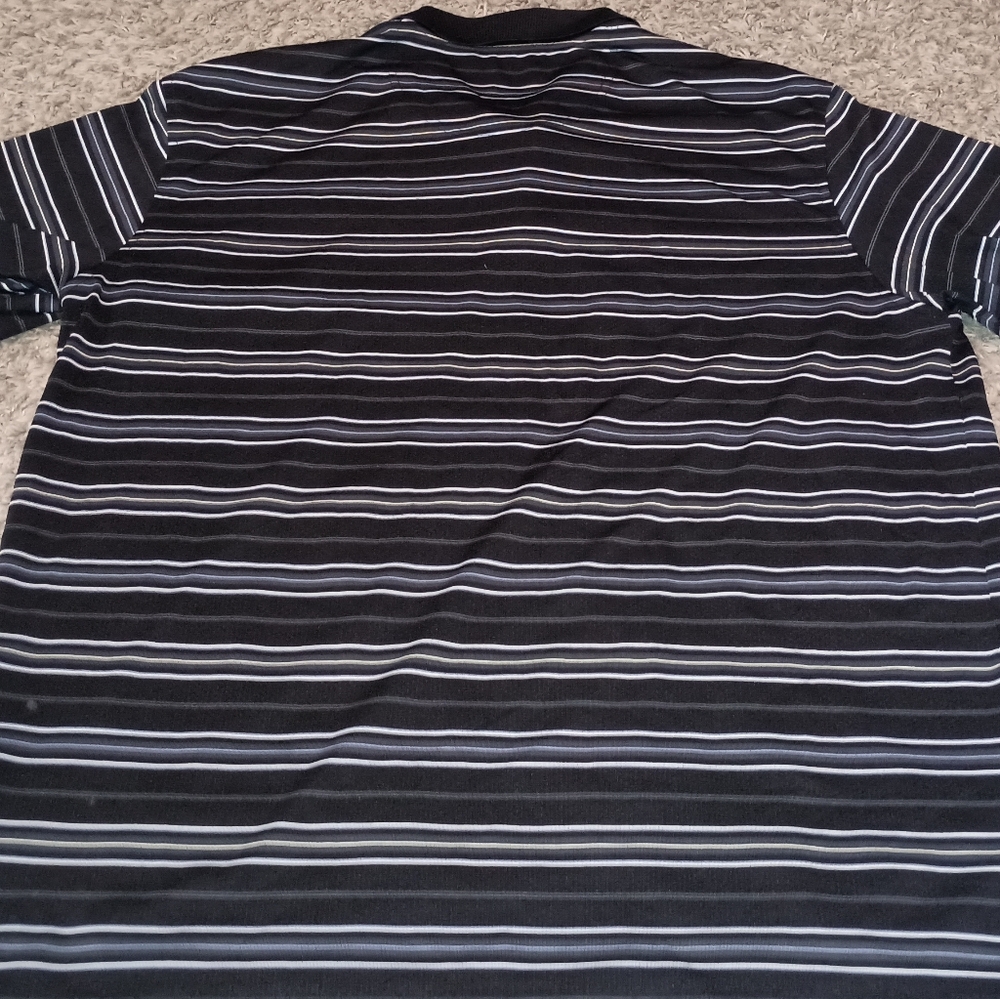 Men's Slazenger‎ Button-up Polo Shirt Size XXL Color Black White Golf Tennis... - Picture 4 of 4